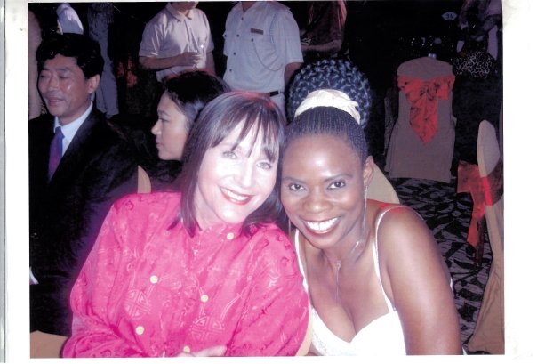 Julia Morley walking the globe