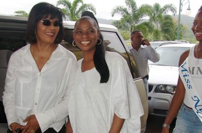 Portia Simpson-Miller walking the globe