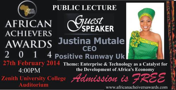 African Achievers Annual Lecture: Enterprise and Technology as a Catalyst for the Development of Africa's Economy,  Accra, Ghana