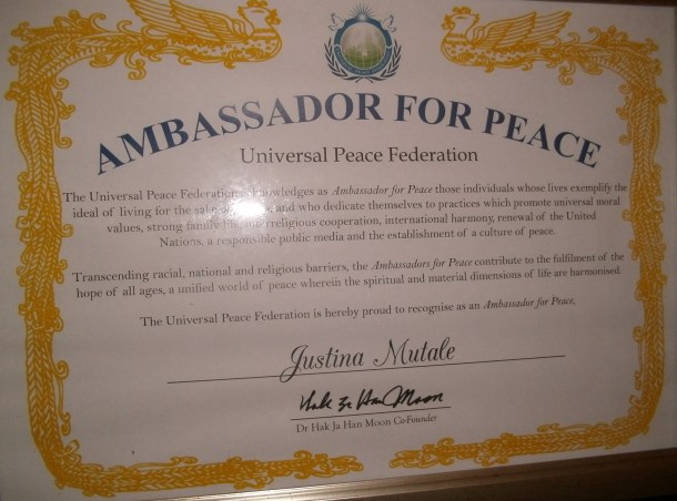 Ambassdor for Peace