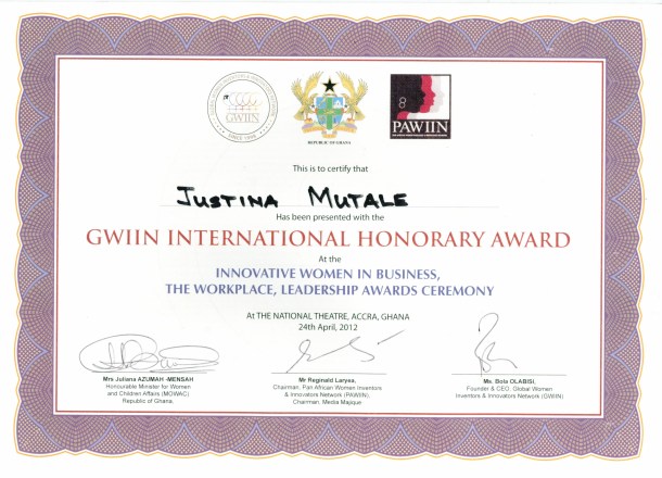 GWIIN Certificate