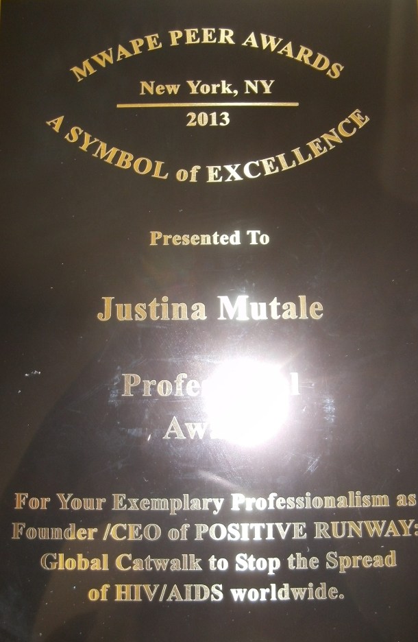 Mwape Peer Awards Plaque